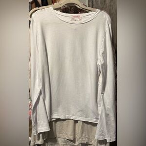 Fresh Produce Ana Split Back Bell Sleeve Sweatshirt